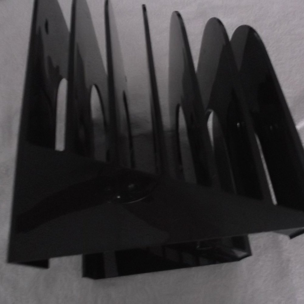 Large Black Plastic File Holder